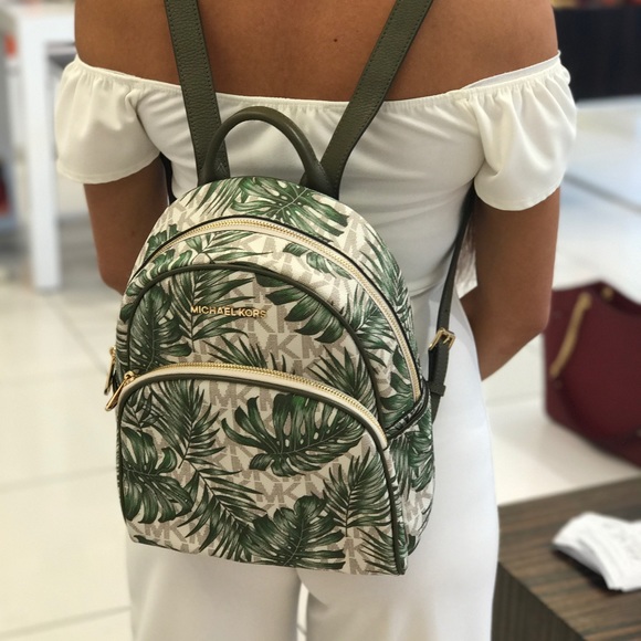 michael kors palm tree backpack